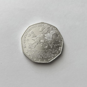 Австрія Австрия ^/--/^ 5 ЕВРО АВСТРИЯ 2004  состояние UNC серебро ^_^^^ 5 Євро Австрія 2004 стан UNC срібло Рідка!!! - фото фото фото