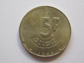 Бельгія Бельгия ^/--/^ Бельгия 5 франков 1993 года BELGI 33107 ^_^^^ Бельгія 5 франків 1993 BELGI 33107 - фото фото фото