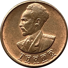 Ефіопія Эфиопия ^/--/^ 1 Сантим   (цент) Эфиопия 1944 Хайле Селассие I Медь ^_^^^ 1 Сантим (цент) Ефіопія 1944 Хайле Селассіє I Медь - фото фото фото