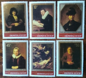 СРСР - СССР - ^/--/^ СССР Картины Рембрандта в Эрмитаже 1983 ^_^^^ СРСР Картини Рембрандта в Ермітажі 1983 - фото фото фото