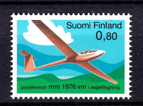 Транспорт Транспорт ^/--/^ Авиация . Финляндия 1976 г  MNH - планер ^_^^^ Фінляндія 1976 MNH - планер - фото фото фото