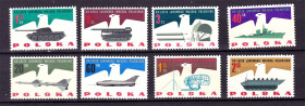 Транспорт Транспорт ^/--/^ Авиация . Польша 1963 г  MNH - серия - Народное Войско ^_^^^ Польща 1963 MNH - серія - Народне Військо - фото фото фото