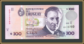 Уругвай Уругвай ^/--/^ Уругвай 100 песо 2008 P-88  (88 /--/ a) UNC ^_^^^ Уругвай 100 песо 2008 P-88 /--/ a UNC - фото фото фото