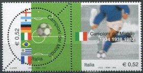 Спорт Спорт ^/--/^ Италия, ЧМ по футболу 2002 года, MNH ^_^^^ Італія, ЧС з футболу 2002 року, MNH - фото фото фото