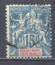Острівні держави Островные государства ^/--/^ Гваделупа франц. 1892 стандарт аллегория 1 /--/ м.гаш. ^_^^^ Гваделупа франц. 1892 — стандарт алегорія 1 /--/ м.гаш. - фото фото фото