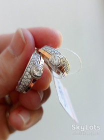 Сережки Серьги ^/--/^ Серьги серебро 925 ДСТУ + золото 375 ДСТУ, серебро с золотыми пластинами, сережки, Украина ^_^^^ Срібло 925 ДСТУ + золото 375 ДСТУ, срібло з золотими пластинами, сережки, Україна - фото фото фото