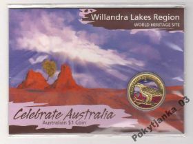 Австралія і Океанія Австралия и Океания ^/--/^ Австралия 1 Доллар Willandra Lakes  ( Орел ) 2012 ^_^^^ Австралія 1 Долар Willandra Lakes (Орел) 2012 - фото фото фото
