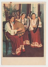 СРСР СССР ^/--/^ Бандуристки 1957 Табаровский Р /--/ 7 ^_^^^ Бандуристки 1957 Табаровський Р /--/ 7 - фото фото фото