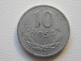 - року - года ^/--/^ Польша 10 грошей 1970 года 33591 ^_^^^ Польща 10 грошей 1970 року 33591 - фото фото фото
