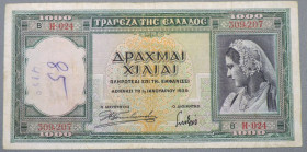 Греція Греция ^/--/^ Греция Греція 1000 драхм 1939 ^_^^^ Греция 1000 драхм 1939 - фото фото фото