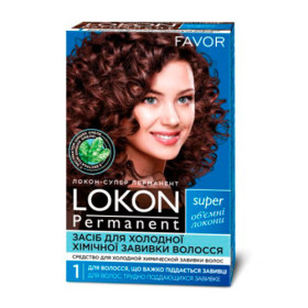 Інше Другое ^/--/^ Засіб для хімічної завивки Favor Lokon super permanent для волосся, що важко піддається завивці, 200 мл - фото фото фото