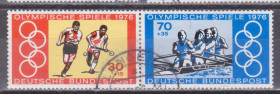 НДР, ФРН ГДР, ФРГ ^/--/^ Германия 1976 XXI ЛЕТНИЕ ОЛИМПИЙСКИЕ ИГРЫ МОНРЕАЛЬ ГРЕБЛЯ БАЙДАРКА ХОККЕЙ НА ТРАВЕ Mi.888-9 гашёные ^_^^^ Німеччина 1976 XXI ЛІТНІ ОЛІМПІЙСЬКІ ІГРИ МОНРЕАЛЬ ГРЕБЛЯ БАЙДАРКА ХОКЕЙ НА ТРАВІ Mi.888-9 гашені - фото фото фото