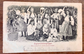 Іноземні Иностранные ^/--/^ Швейцарія 1900 р. Група циганських жінок .Свято битви в Дорнаху ^_^^^ Швейцария 1900 г. Группа цыганских женщин. Праздник битвы в Дорнахе - фото фото фото