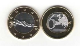 Сувенірні монети Сувенирные монеты ^/--/^ Монета 6 Sex Euros Позолота №33 ^_^^^ Монета 6 Sex Euros Позолота No /--/ 33 - фото фото фото