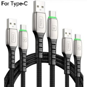Кабелі Кабели ^/--/^ Кабель INIU USB C на Type C 1 /--/ м. для швидкої зарядки, плетений. ^_^^^ Кабель INIU USB C на Type C 1 /--/ м. для быстрой зарядки, плетенный. - фото фото фото