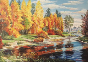 Картини, Гравюри, Живопис та Графіка Картины, Гравюры, Живопись и Графика ^/--/^ Картина &amp;quot;Осенний пейзаж&amp;quot; художник Обертас Ю.А.,ручная работа/холст/масло ^_^^^ Картина &amp;quot; Осінній пейзаж &amp;quot; художник Обертас Ю.А.,ручна робота/холст/масло - фото фото фото