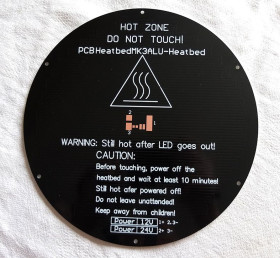 D-принтери D-принтеры ^/--/^ Алюминиевый стол   (Hot-bed) для 3 /--/ D принтера диаметр 220 мм ^_^^^ Алюмінієвий стіл (Hot-bed) для 3 /--/ D принтера діаметр 220 мм - фото фото фото