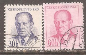 Чехословаччина Чехословакия ^/--/^ Чехословакия 1953 Sc.617-618 used ^_^^^ Чехословаччина 1953 Sc.617-618 used - фото фото фото