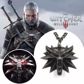 Ланцюжки Цепочки ^/--/^ Медальон ведьмака Геральта - &amp;quot;The Witcher&amp;quot;       (глаза Red / Black) ^_^^^ Медальйон відьмака Геральта - &amp;quot; The Witcher &amp;quot; - фото фото фото
