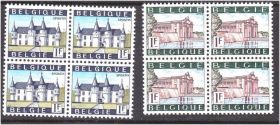 Бенілюкс Бенилюкс ^/--/^ Бельгия  1967  г  MNH   архитектура    квартблоки ^_^^^ Бельгія 1967 MNH архітектура квартблоки - фото фото фото