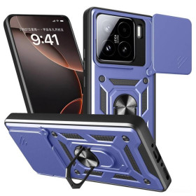 Чохли, бампера Чехлы, бампера ^/--/^ Чохол Fiji Camera Defence для Xiaomi 15 бампер із захистом камери та підставкою Dark Blue ^_^^^ Чехол Fiji Camera Defence для Xiaomi 15 бампер с защитой камеры и подставкой Dark Blue - фото фото фото