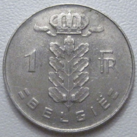Бельгія Бельгия ^/--/^ Бельгія 1 франк 1974 року Belgie 42650 ^_^^^ Бельгия 1 франк 1974 года Belgie 42650 - фото фото фото