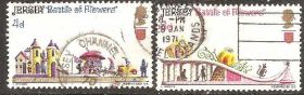 Великобританія Великобритания ^/--/^ Великобр. Джерси 1970 Sc.30,31 used ^_^^^ Великобр. Джерсі 1970 Sc.30,31 used - фото фото фото