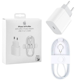 Зарядні пристрої Зарядные устройства ^/--/^ Зарядний пристрій Apple Power Adapter Type-C 35 /--/ W + кабель Type-C тканинний 1 /--/ м для iPhone 16 Pro Max+ ^_^^^ Зарядное устройство Apple Power Adapter Type-C 35 /--/ W + кабель Type-C тканевый 1 /--/ м для iPhone 16 Pro Max+ - фото фото фото