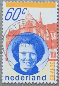 Бенілюкс Бенилюкс ^/--/^ Нидерланды 1980 г - Королева Беатрикс, гаш ^_^^^ 1980 — Королева Беатрікс, гаш - фото фото фото