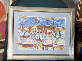 Картини, Гравюри, Живопис та Графіка Картины, Гравюры, Живопись и Графика ^/--/^ А. Шепа.  «Зима». Закарпатська школа живопису ^_^^^ А. Шепа. «Зима». Закарпатская школа живописи - фото фото фото