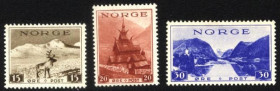 Скандинавія Скандинавия ^/--/^ Норвегия 1938  г. № 196 -198  * серия ^_^^^ Норвегія 1938 р. No 196 -198 * серія - фото фото фото