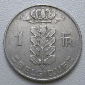 Бельгія Бельгия ^/--/^ Бельгія 1 франк 1969 року Belgique 42607 ^_^^^ Бельгия 1 франк 1969 года Belgique 42607 - фото фото фото