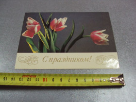 СРСР СССР ^/--/^ открытка с праздником 1985 савалова №10998 ^_^^^ листівка зі святом 1985 савалова No /--/ 10998 - фото фото фото