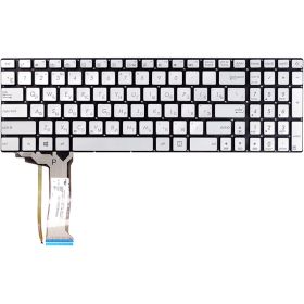 Клавіатури Клавиатуры ^/--/^ Клавиатура для ноутбука ASUS N /--/ 551, N /--/ 551 /--/ JQ серебристый, без фрейма ^_^^^ Клавіатура для ноутбука ASUS N /--/ 551, N /--/ 551 /--/ JQ сріблястий, без фрейму - фото фото фото