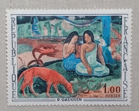 Мистецтво Искусство ^/--/^ Франция 1968 г - Поль Гоген – Забавы, негаш ^_^^^ 1968 — Поль Гоген — Забави, негаш - фото фото фото