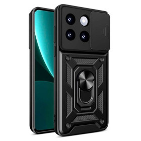 Чохли, бампера Чехлы, бампера ^/--/^ Чохол Fiji Camera Defence для Xiaomi 14 Pro бампер із захистом камери та підставкою Black ^_^^^ Чехол Fiji Camera Defence для Xiaomi 14 Pro бампер с защитой камеры и подставкой Black - фото фото фото