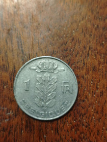Бельгія Бельгия ^/--/^ Бельгія 1 франк 1975 BELGIQUE ^_^^^ Бельгия 1 франк 1975 Belgique - фото фото фото