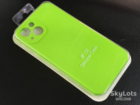 Чохли, бампера Чехлы, бампера ^/--/^ Чохол Silicone Case Full Side with Frame   (no logo) Apple iPhone 13 shiny green ^_^^^ Чехол Silicone Case Full Side with Frame (no logo) Apple iPhone 13 shiny green - фото фото фото