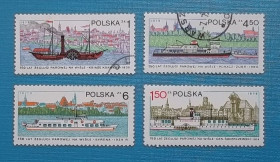 Транспорт Транспорт ^/--/^ Польша 1979 г - 150 лет судоходству на реке Висла ^_^^^ Польща 1979 р - 150 років судноплавству на річці Вісла - фото фото фото