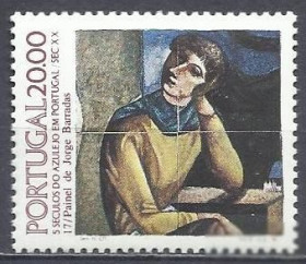 Португалія Португалия ^/--/^ Португалия 1985 живопись кафель 1 /--/ м. ^_^^^ Португалія 1985 живопис кахель 1 /--/ м. - фото фото фото