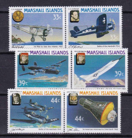 Освоєння космосу Освоение космоса ^/--/^ Космос .  Маршаллы 1987 г MNH - сцепки ^_^^^ Космос . Маршалли 1987 MNH - фото фото фото