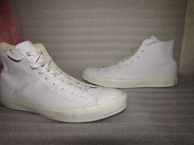 Кеди Кеды ^/--/^ CONVERSE ALL STAR =БЕЛЫЕ КОЖАНЫЕ КЕДЫ =  ВЬЕТНАМ р 44 ^_^^^ CONVERSE ALL STAR = Білі шкіряні кеди = В'єтнам р 44 - фото фото фото