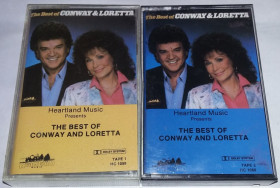 Касети Кассеты ^/--/^ CONWAY TWITTY &amp; LORETTA LYNN The Best Of Conway And Loretta. 2 x Cassette US - фото фото фото