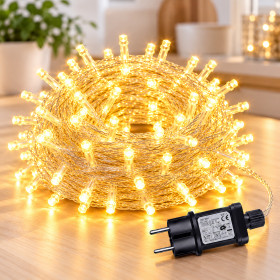 Гірлянди, освітлення Гирлянды, освещение ^/--/^ Гірлянда 500 LED різнокольорова на білому дроті 220 /--/ V Теплий білий / Світлодіодна гірлянда-нитка ^_^^^ Гирлянда 500 LED разноцветная на белой проволоке 220 /--/ V Теплый белый / Светодиодная гирлянда-нитка - фото фото фото