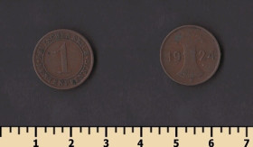 Інше Другое ^/--/^ Германия 1 пфеннинг 1924 ^_^^^ Німеччина 1 пфеннінг 1924 - фото фото фото