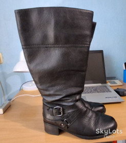 Чоботи Сапоги ^/--/^ Сапоги «LuftPolster»/Румыния/eur-38/us-7,5/Color-Black. ^_^^^ Сапоги «LuftPolster»/Румунія/eur-38/us-7,5/Color-Black. - фото фото фото