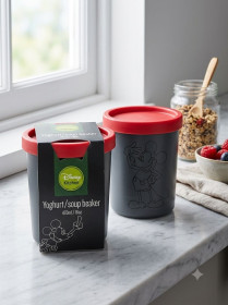 Пластикова посуд Пластиковая посуда ^/--/^ Контейнер для йогурту / супу Disney Kitchen Mickey Mouse  (470 мл) ^_^^^ Контейнер для йогурта / супа Disney Kitchen Mickey Mouse (470 мл) - фото фото фото