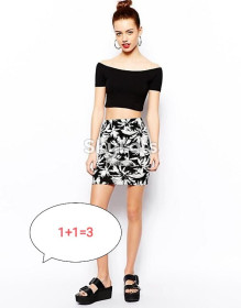Спідниці Юбки ^/--/^ 1+1=3 Стильна спідниця з трендовим принтом new look ^_^^^ 1+1= Стильная юбка с трендовым принтом new look - фото фото фото