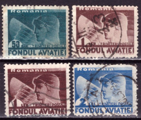 Румунія Румыния ^/--/^ Румыния. Доплатные марки. Авиапочта №2   (серия)  1936 г. ^_^^^ Румунія. Доплатні марки. Авіапошта No /--/ 2 (серія) 1936 - фото фото фото