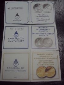 Фінляндія Финляндия ^/--/^ финляндия сертификат лот 3 шт №4173 ^_^^^ фінляндія сертифікат лот 3 шт No /--/ 4173 - фото фото фото